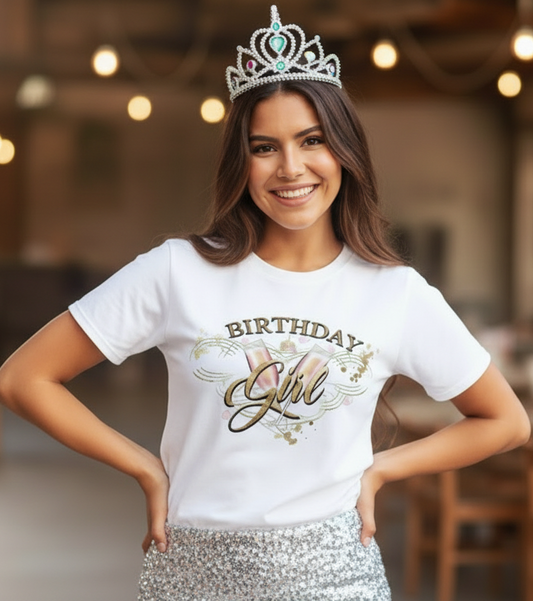 Cheers Birthday Girl graphic top