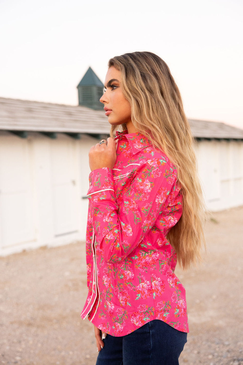 Pink Outlaw top