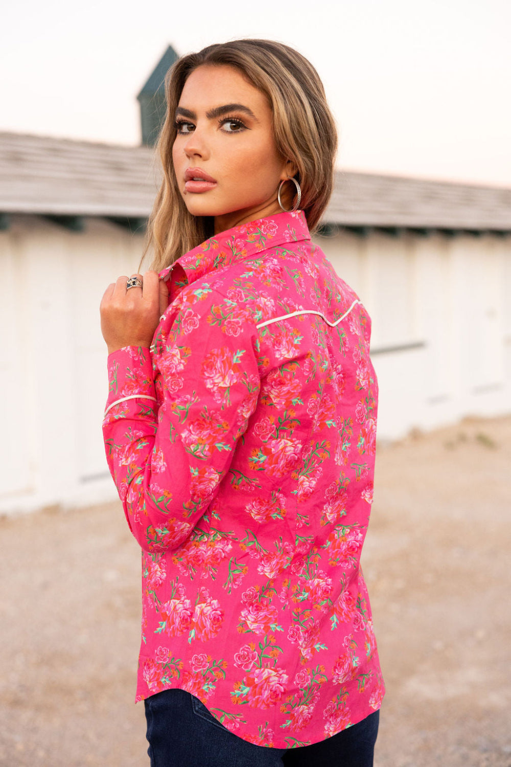 Pink Outlaw top