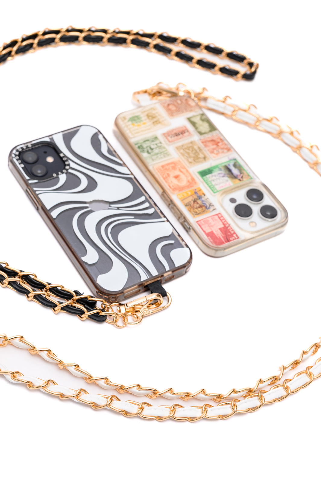 Gold Chain Cell Phone Lanyard Set