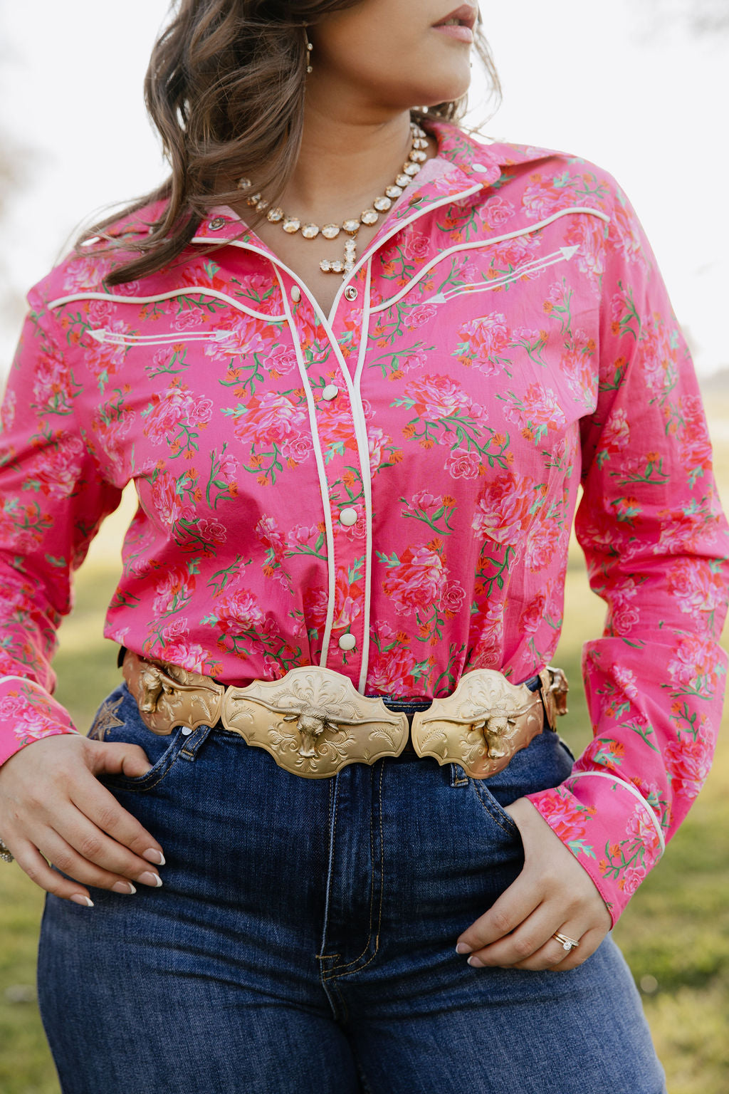 Pink Outlaw top