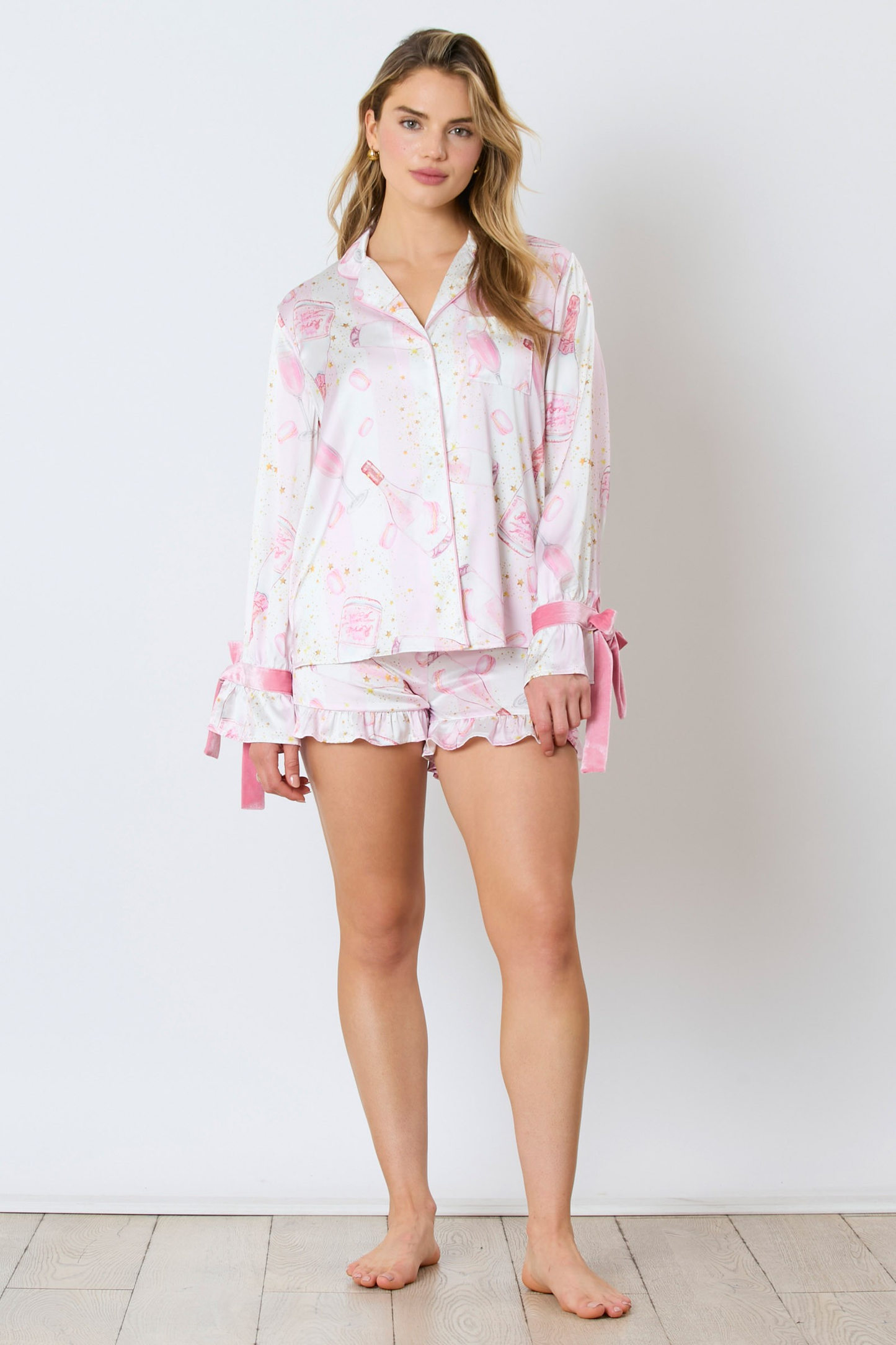 Satin Champagne Pajama top