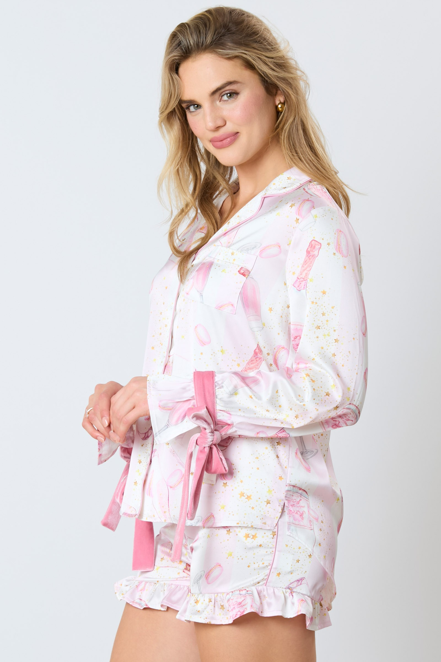 Satin Champagne Pajama top