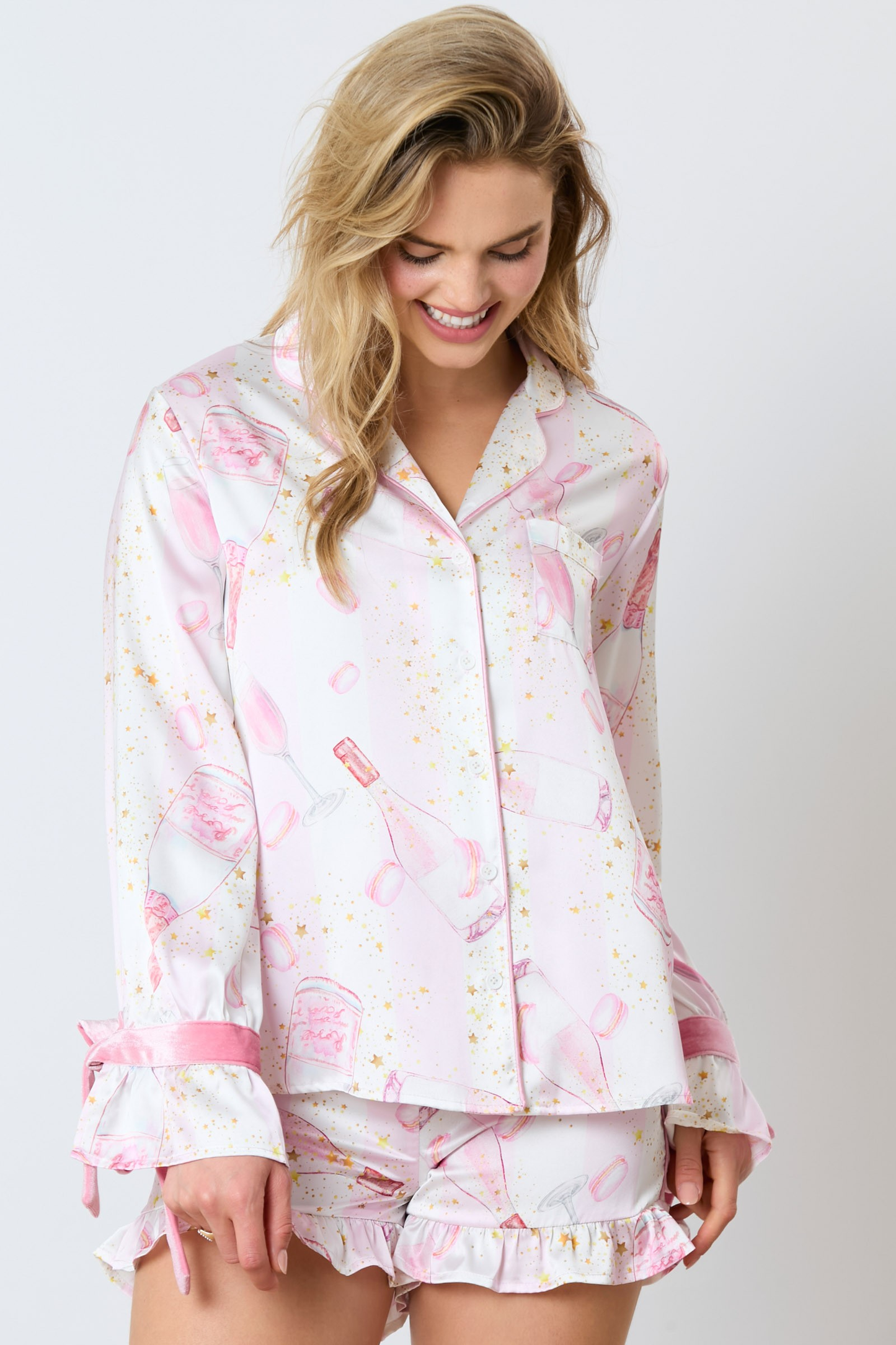 Satin Champagne Pajama top