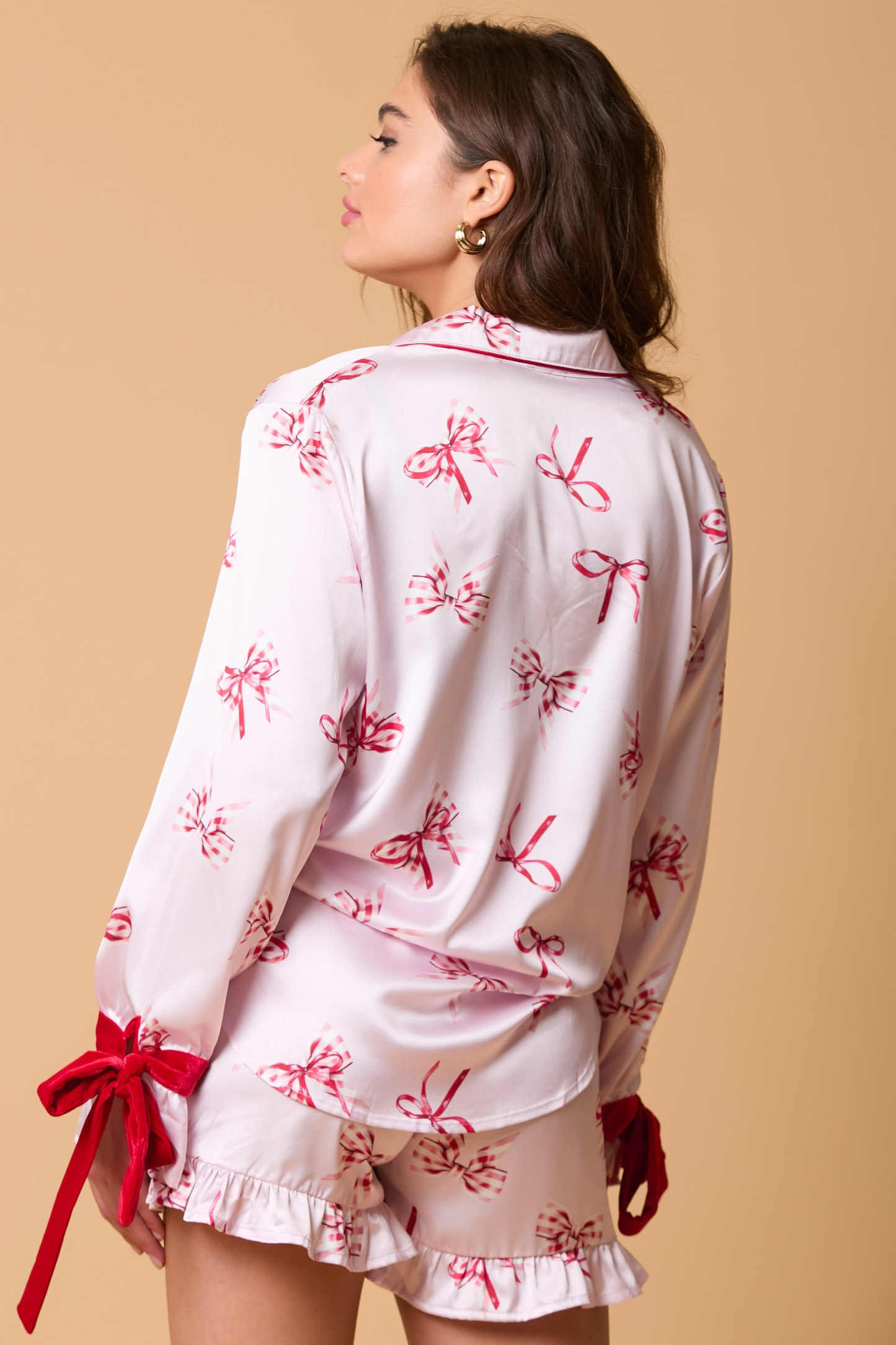 Satin Bow Pajama top